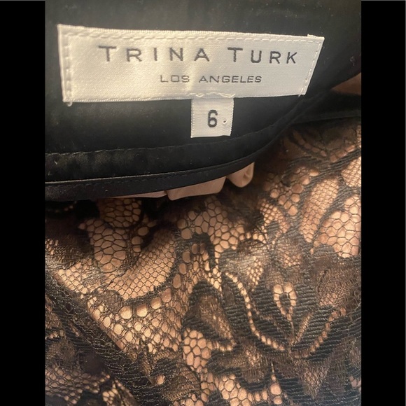 Trina Turk Lace Skirt | Black + Nude | Size 6 | Romantic Vibes - Picture 4 of 7